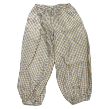 Comme Des Garcons Gingham Checkered Elastic Jogger Pants