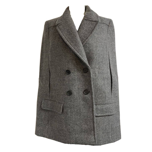 Prada Virgin Wool Double Breasted Cape