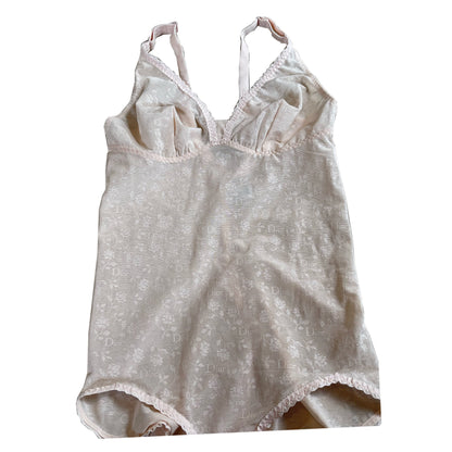 Christian Dior Logo Sheer Lingerie Bodysuit