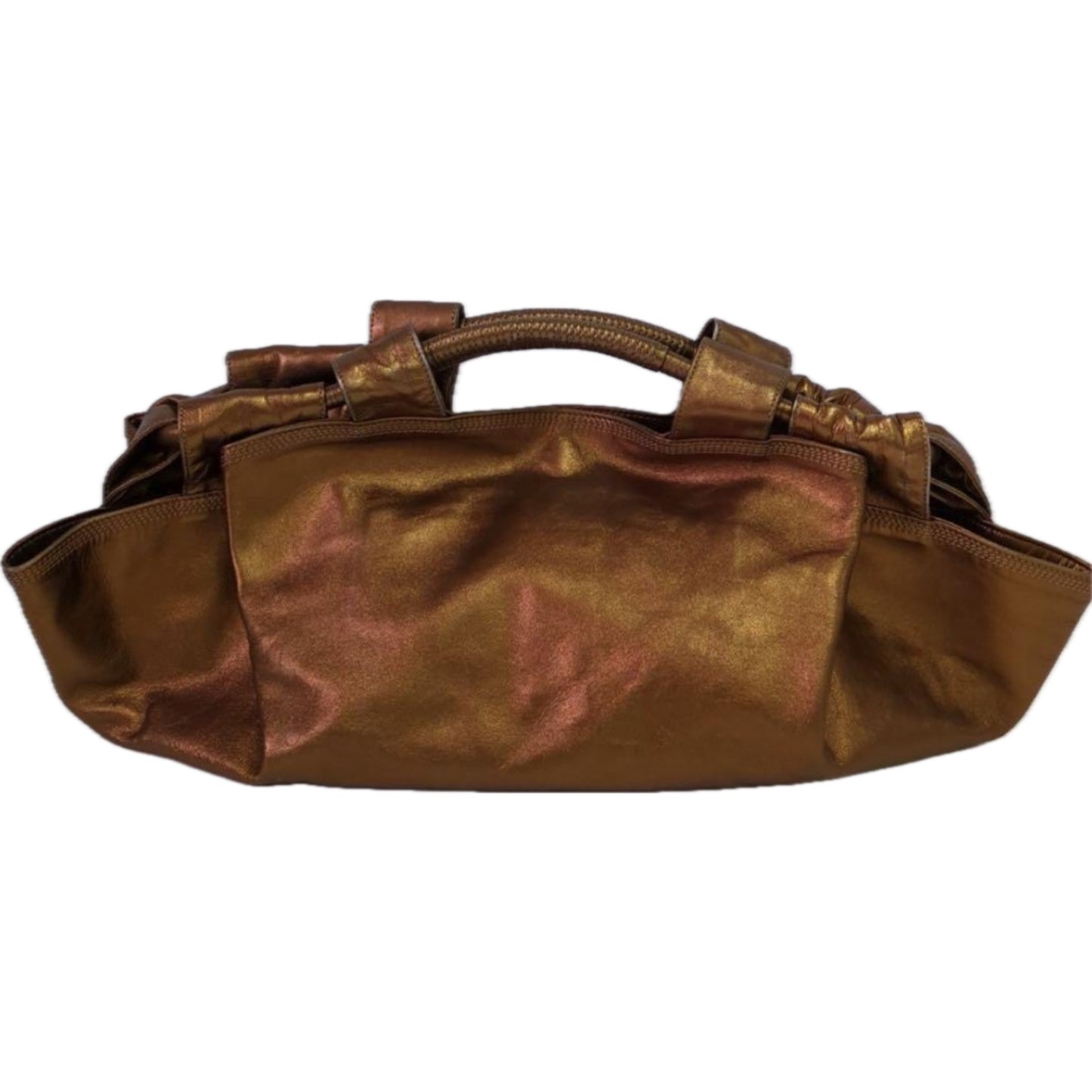 Loewe Gold Metallic Nappa Leather Hobo Bag
