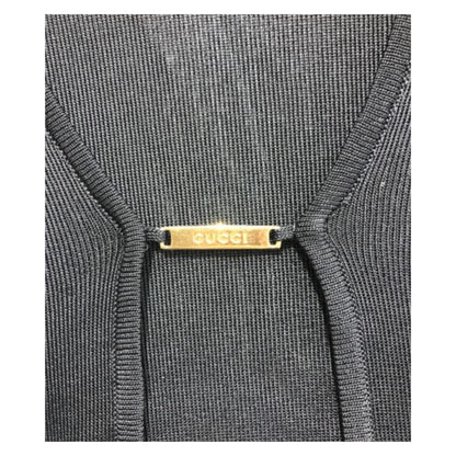 Gucci Rayon Metal Logo LS Cardigan