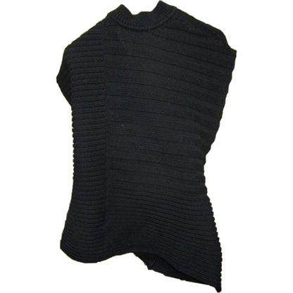 Marni Mock Neck Back Criss Cross Knit Top