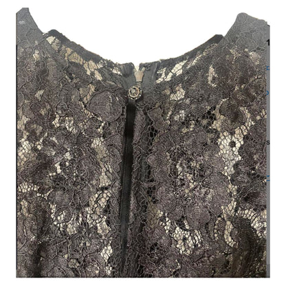 Dolce & Gabbana Lace Keyhole LS Blouse