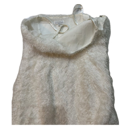 Balenciaga Mode Fluffy Square Neck Spaghetti Pearl Strap w Layered Skirt Dress