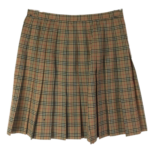 Burberry Blue Label London Nova Check Pleated Mini Skirt