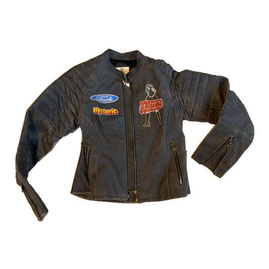 Hysteric Glamour Vintage Leather Biker Jacket