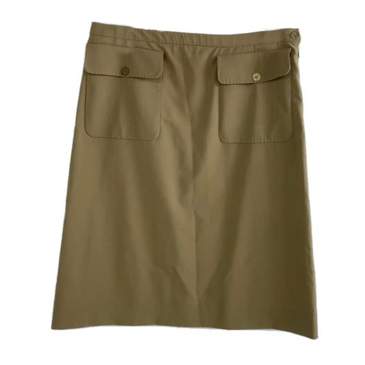 Celine Double Pocket Wool Blend Pencil Skirt