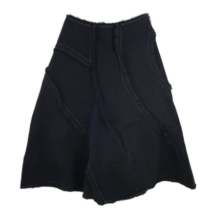 Tricot Comme Des Garcons Raw Stitch A Line Midi Skirt