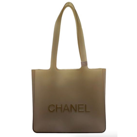 Chanel Logo Rubber Lava Tote