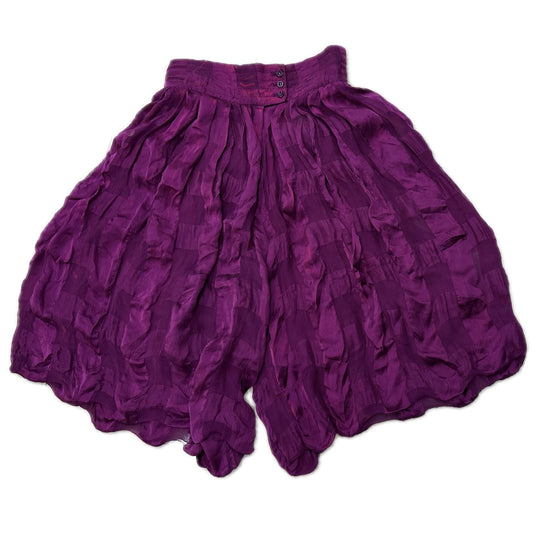 Yves Saint Laurent Silk Harem Bubble Bermuda Shorts