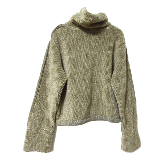 Fendi Logo Knit Fluffy Oversized Turtleneck Sweater
