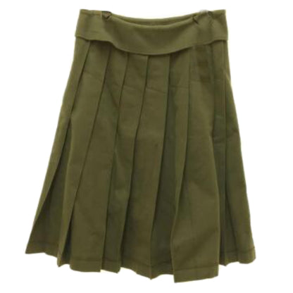 Comme Des Garcons Fold Down Waist Pleated Midi Skirt