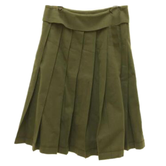 Comme Des Garcons Fold Down Waist Pleated Midi Skirt