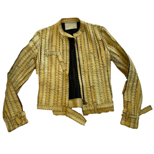 Fendi Leather Patch Motor Jacket