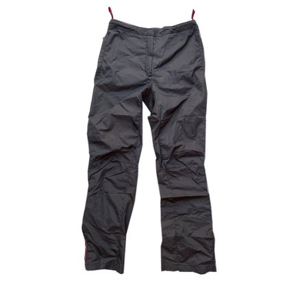 Prada Nylon Charcoal Adjustable Cuff Track Pants