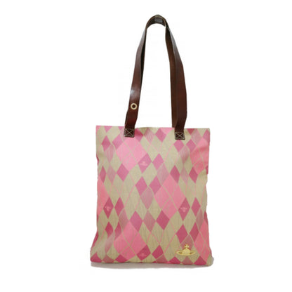 Vivienne Westwood Pink Diamond Argyle Orbit Tote Bag