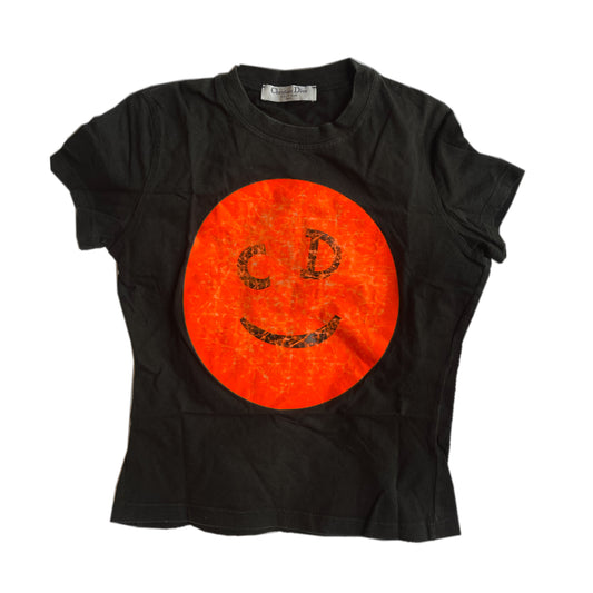 Christian Dior Black CD Smile Tee
