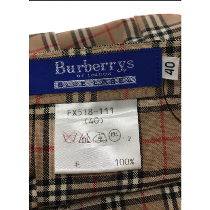Burberry Blue Label London Nova Check Pleated Mini Skirt