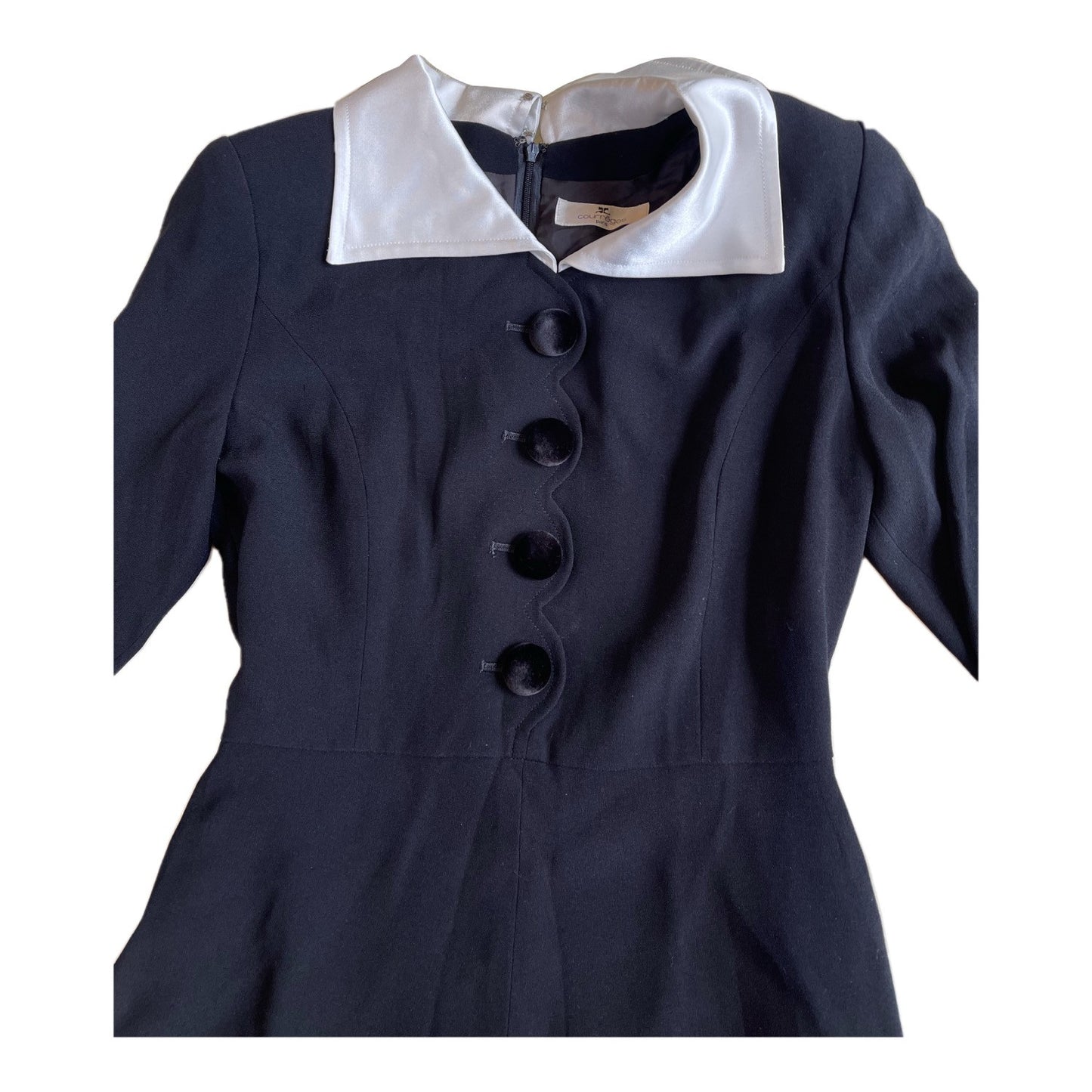 Courreges Button Down A Line LS Dress