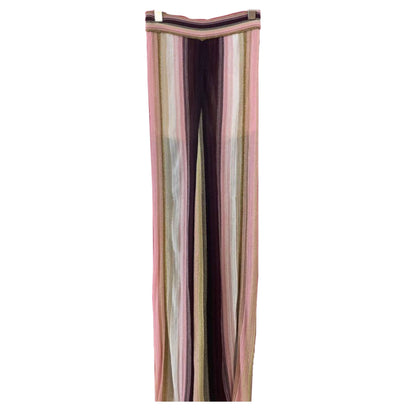 Missoni Wide Leg Glitter Lurex Stripe Knit Pants