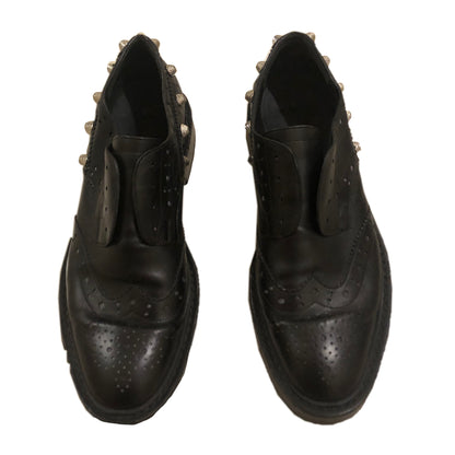 Balenciaga Studded Leather Arena Brogues