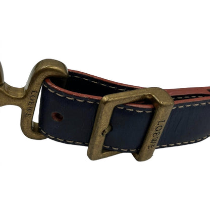 Loewe Double Metal Buckle Leather Waist Belt Sz S