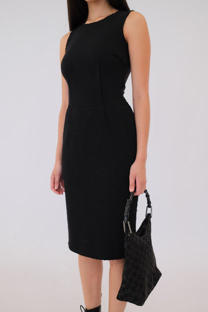 Dolce & Gabbana Tweed Wool Pencil zip Dress