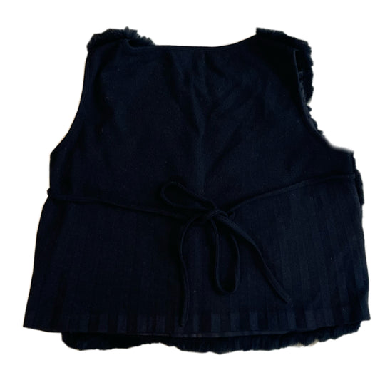Fendi Fur Front Knit Tank Tie Top