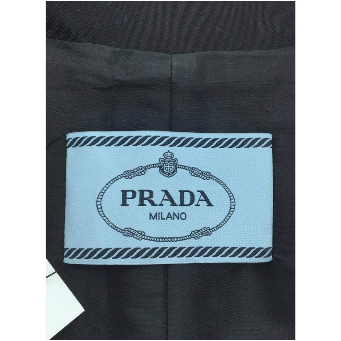 Prada Nylon Houndstooth Fade Print Sless Zipper Dress