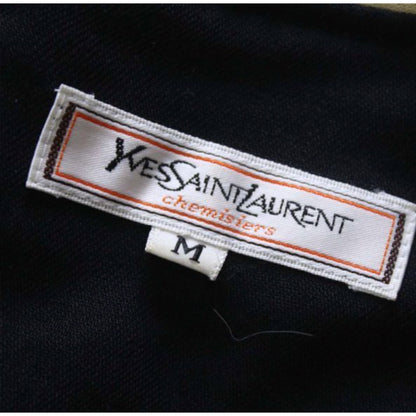 Yves Saint Laurent Shoulder Pad Sailor Neck 3/4 Sleeve Blouse Marked Size