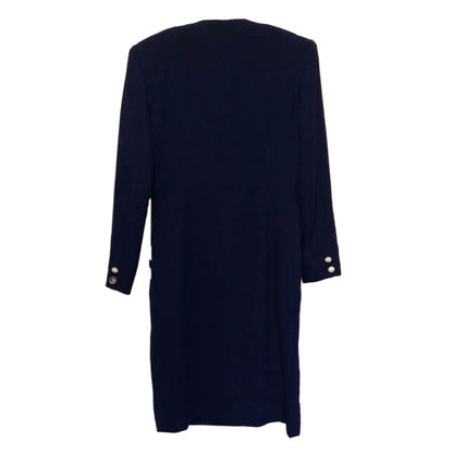 Courreges LS Sailor Contrast Trim Button Down Dress