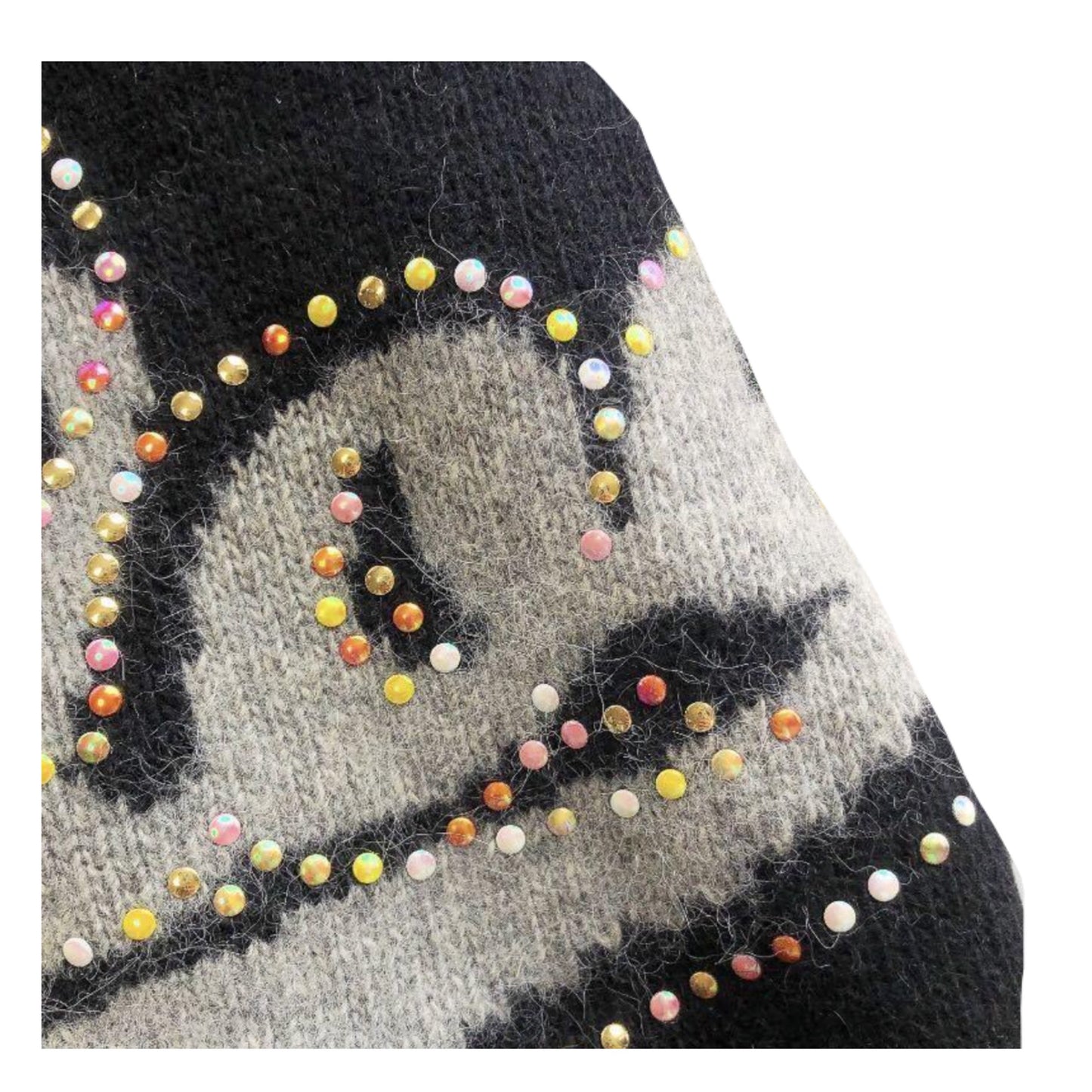 See By Chloe Logo Knit Mock Neck Zipper Sweater