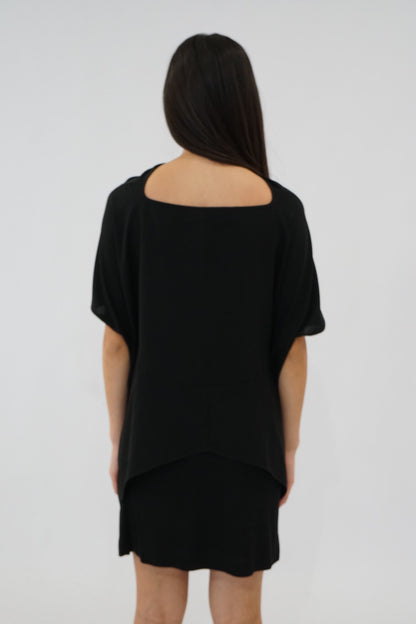 Junya Watanabe Comme Des Garcons Ruched Layered Top Dress