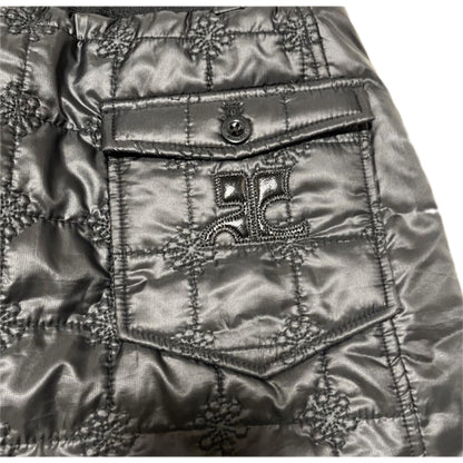 Courreges Mini Nylon Puffer Quilted Skirt