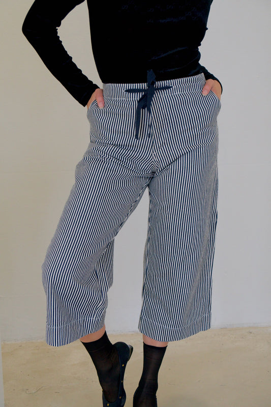 Beams Stripe Tie Culotte Sailor Pants