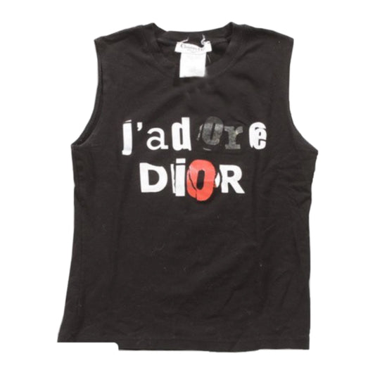 Christian Dior J'adore Dior Font Logo Muscle Tank