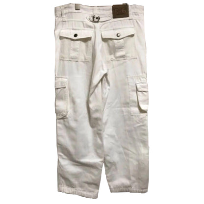 Dolce & Gabbana Cargo Utility Denim Wide Leg Pants
