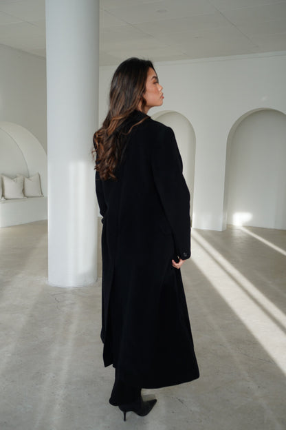 Sportmax Double Breasted Cashmere Wool Blend Coat