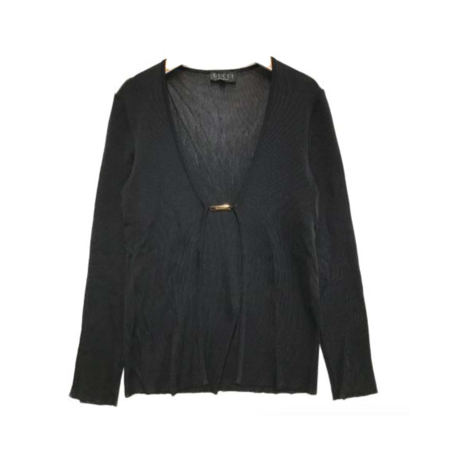 Gucci Rayon Metal Logo LS Cardigan