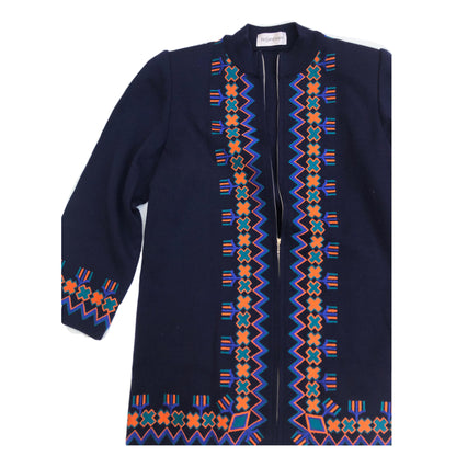 Yves Saint Laurent Moroccan Style Knit Zip Cardigan