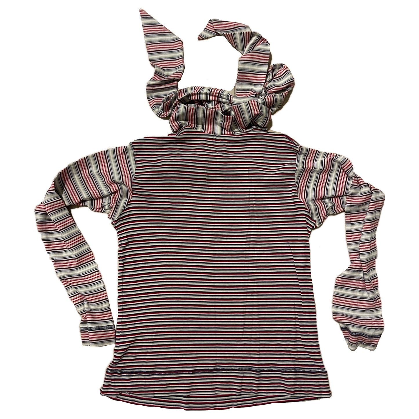 Vivienne Westwood Red Label Stripe Keyhole Shoulder LS Tie Top
