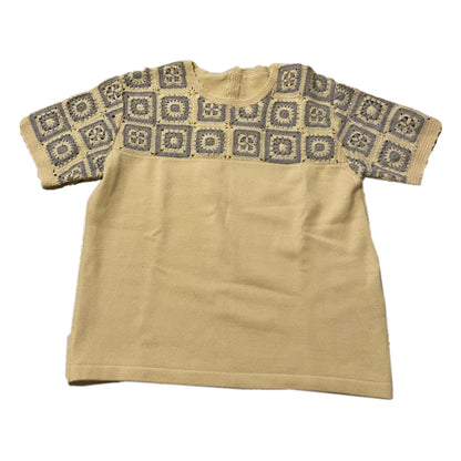 Courreges Knit Crochet Tile Box Tee