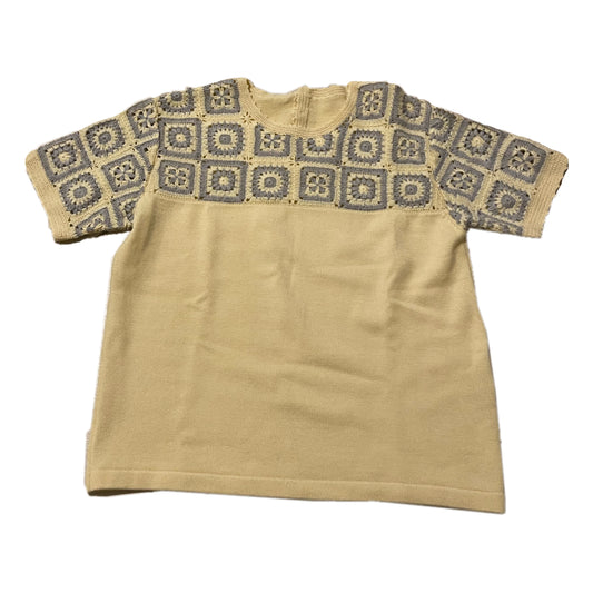 Courreges Knit Crochet Tile Box Tee