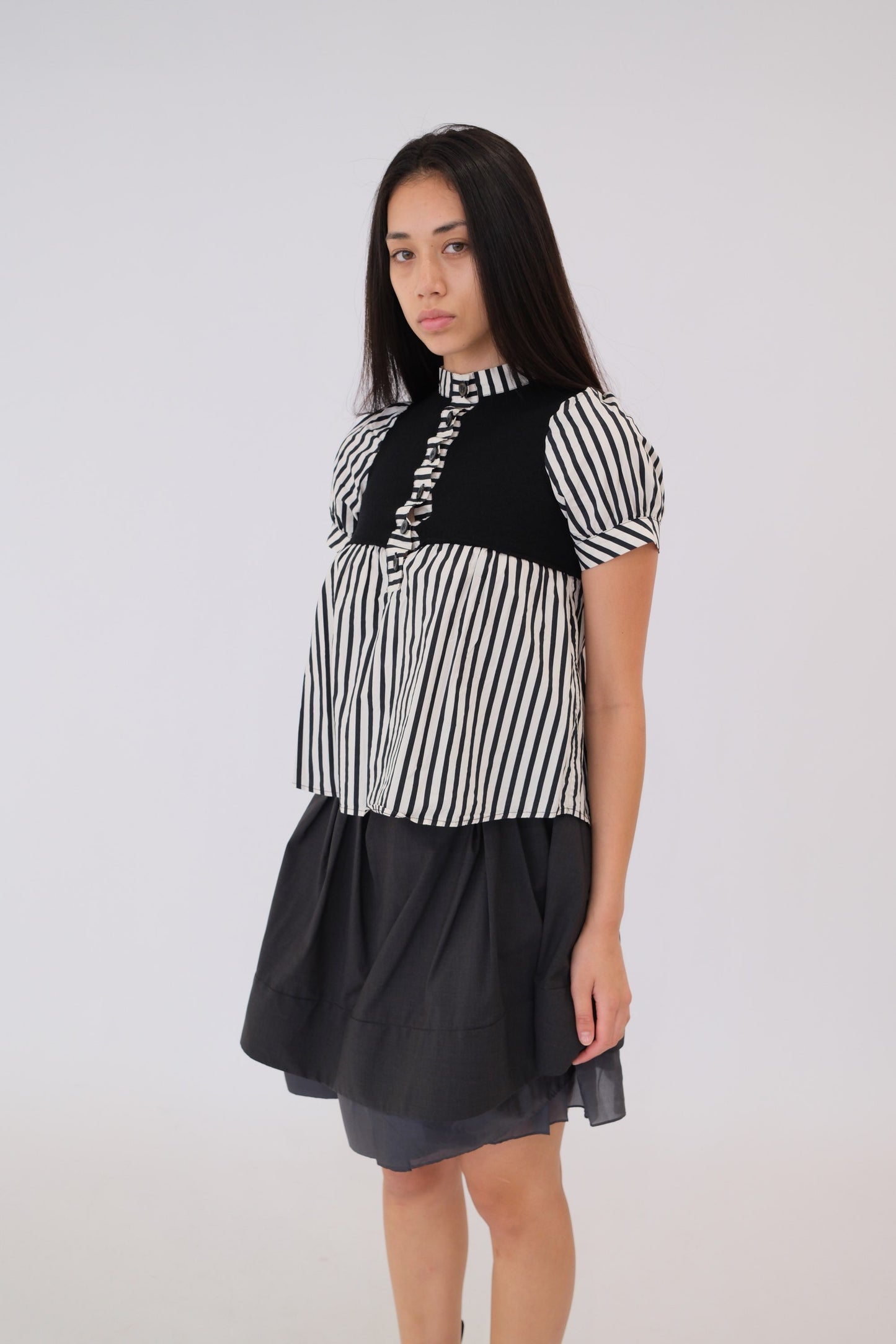 Celine Layered Grey Tutu Circle Skirt