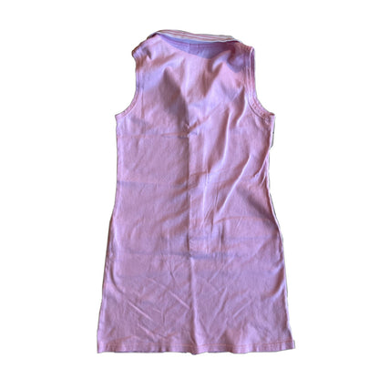 Courreges 38 Knit Polo Sleeveless Button Down Dress