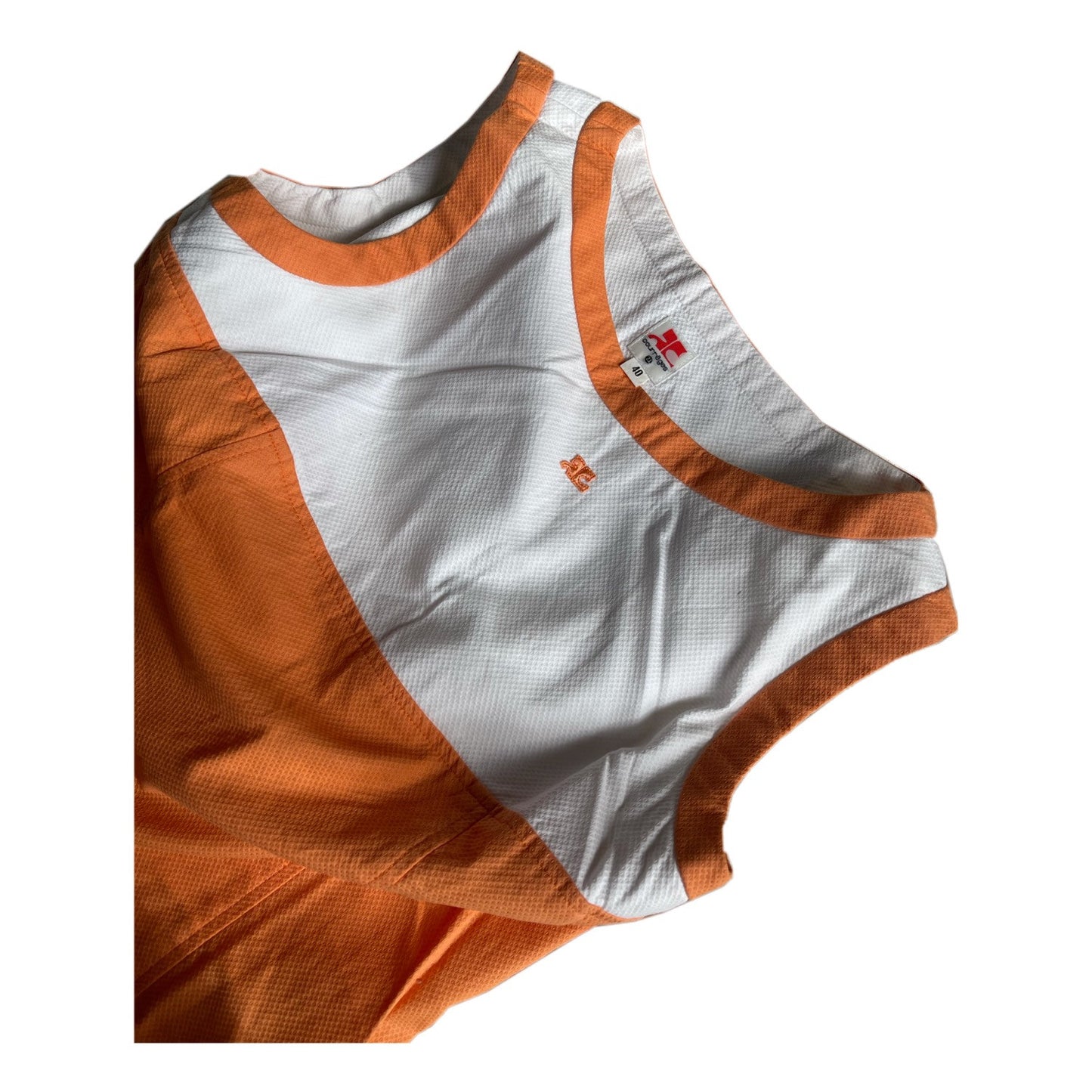 Courreges Colour Block Shift Sleeveless Dress