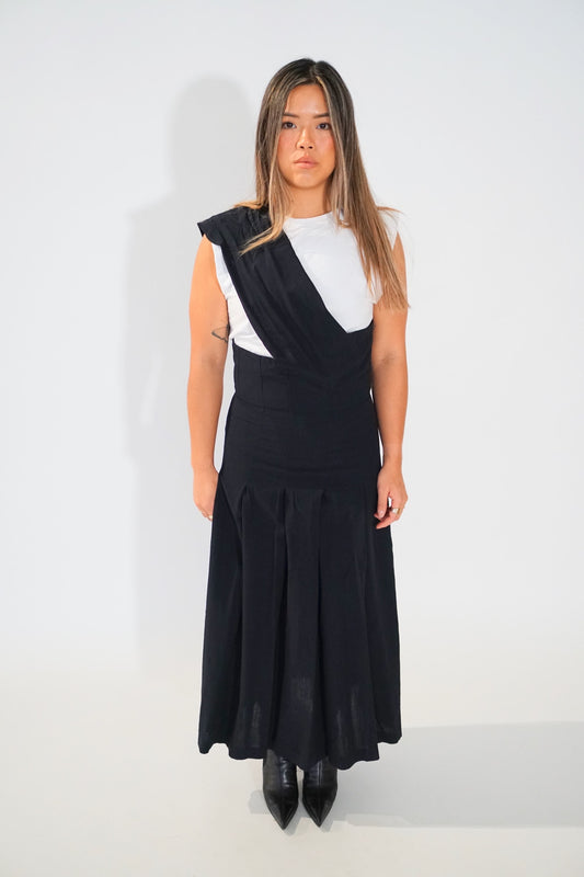 Robe De Chambre Comme Des Garcons Apron Halterneck Pinafore Dress