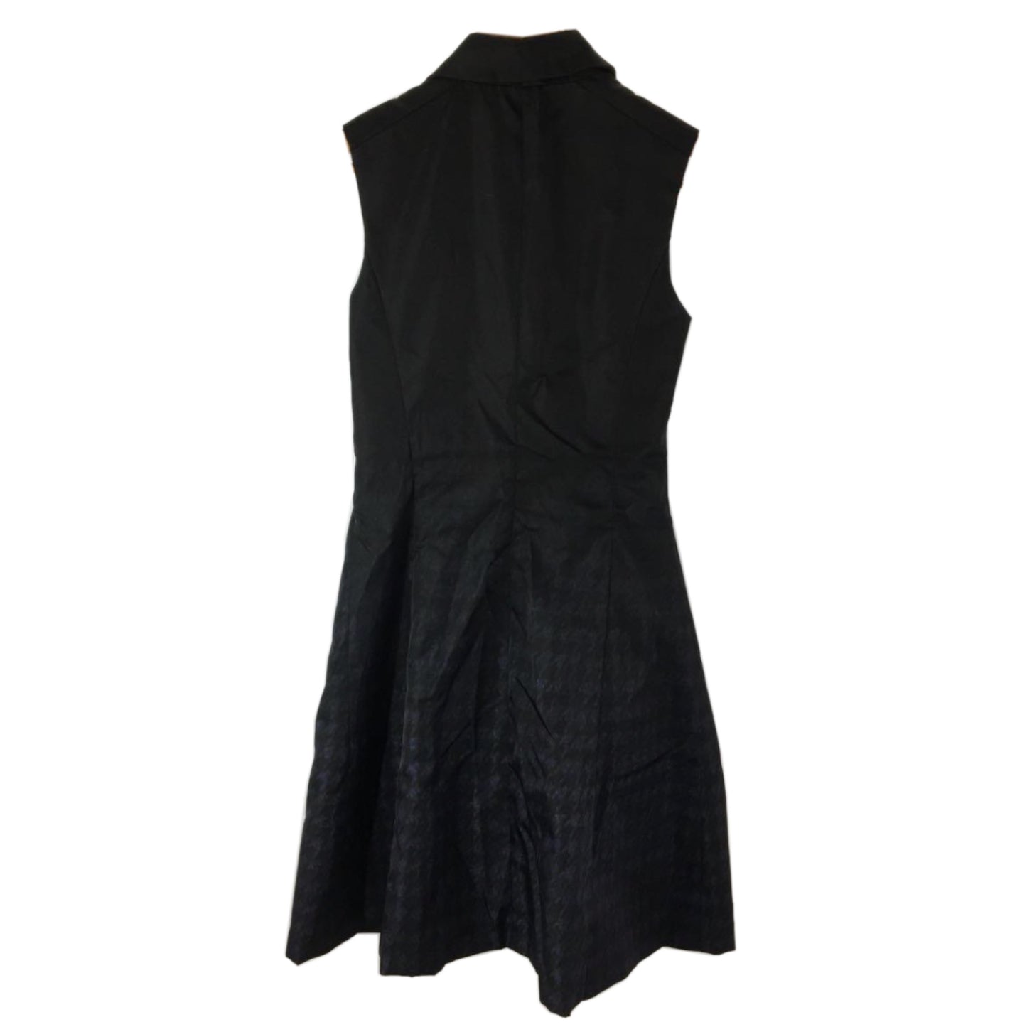 Prada Nylon Houndstooth Fade Print Sless Zipper Dress