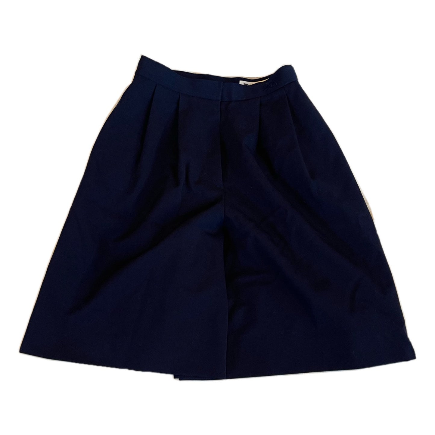 Courreges Pleated Logo Bermuda Shorts