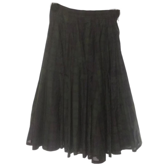 Tricot Comme Des Garcons Plaid Nylon Midi Pleat Skirt
